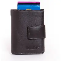 Figuretta Cardprotector Leren Portemonnee met RFID Bescherming Bruin