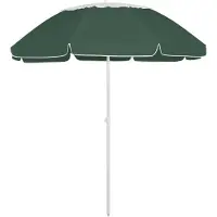 vidaXL Strandparasol 300 cm groen