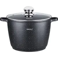 KINGHOFF 1598 - Hoge Braadpan - met Aromaknop - 24 cm - 6.2 liter