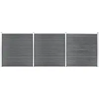 vidaXL Schutting 526x186 cm HKC grijs