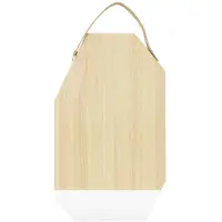 Enjoy2Cook Snijplank Dippo - Rubberhout Met Leer - Wit - Tak Design