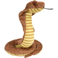Wild republic Knuffel Cobra Junior 30 Cm Pluche Bruin/geel