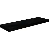 vidaXL Wandschap zwevend 80x23,5x3,8 cm MDF hoogglans zwart