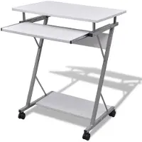 vidaXL Studenten computerbureau 60 x 40 x 74 cm (wit)