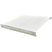 vidaXL Vervangingsdoek voor luifel 500x300 cm polyester crèmekleurig