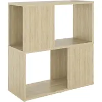 vidaXL Boekenkast 60x24x63 cm bewerkt hout sonoma eikenkleurig