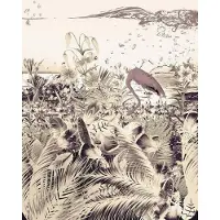 Komar Vliesbehang Digitale print vlies - Fantasia Light - Afmeting 200 x 250 cm (1 stuk)