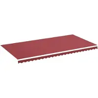 vidaXL Vervangingsdoek voor luifel 600x300 cm polyester bordeauxrood