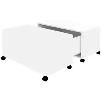 vidaXL Salontafel, wit, 75x75x38 cm, houtvezel