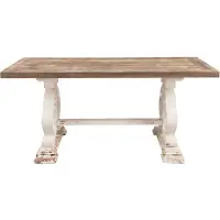 Clayre & Eef Eettafel, 180x90x82 cm, bruin hout