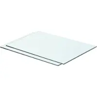 vidaXL Schappen 2 st 50x30 cm glas transparant