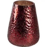 Clayre & Eef Rode Waxinelichthouder Ø 13*18 cm 6GL3132