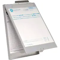 Westcott aluminium klembord met opbergvak top-mechanisme A4 staand