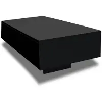 vidaXL Salontafel, hoogglanzend zwart