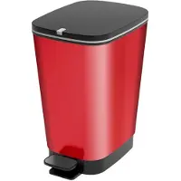 Kis Afvalbak 35 liter, Chic Bin M, metaal, rood