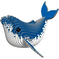 Eugy 3D Puzzel - Bultrug Walvis - Zeedieren - Duurzaam - Verzamel Ze Allemaal - 6 Jaar
