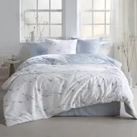 De Witte Lietaer Dekbedovertrek Ave Arctic Ice Satijn-240 x 200 / 220 cm | Lits-Jumeaux