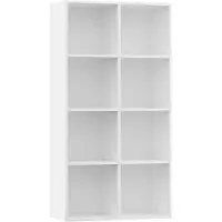 vidaXL Boekenkast/dressoir 66x30x130 cm bewerkt hout wit