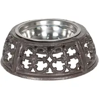Clayre & Eef Bruine Dieren voerbak Ø 21*7 cm 6Y3219