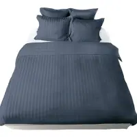 De Witte Lietaer Dekbedovertrek Zygo Indigo Satijn-200 x 200 / 220 cm | 2-Persoons