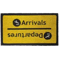 Fisura deurmat Arrivals Departures 70 x 40 cm kokosvezel/PVC