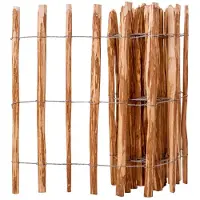vidaXL Hek 90x500 cm hazelaarhout