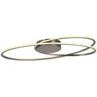 Freelight Plafondlamp Ophelia mat chroom ovaal groot