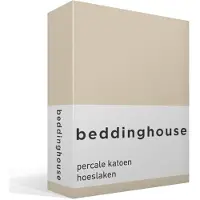 Beddinghouse - Percale katoen - Hoeslaken - 140x200 cm - Naturel