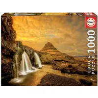 Educa Puzzel 9217971 - Waterval van Kirkjufellsfoss - Puzzel met 1000 stukjes