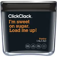 Mbs ClickClack vershoudbox Pantry Cube 1,4 L polycarbonaat zilver