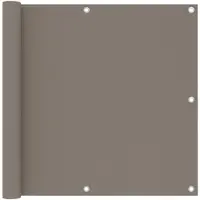 vidaXL Balkonscherm 90x300 cm oxford stof taupe