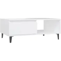 vidaXL Salontafel 90x60x35 cm bewerkt hout wit