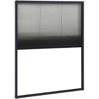 vidaXL Raamhor plissé 60x80 cm aluminium antracietkleurig