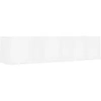 vidaXL Cd-wandschap 75x18x18 cm bewerkt hout wit