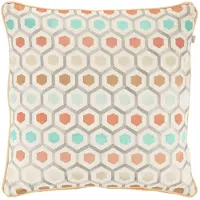 Dutch decor - HUIK - Sierkussen 45x45 cm - geborduurd patroon - 100% katoen - multicolor