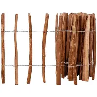 vidaXL Hek 60x500 cm hazelaarhout