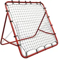 vidaXL Voetbal kickback rebounder verstelbaar 100x100 cm