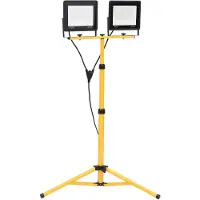 vidaXL Spotlight met statief LED 2x100 W warmwit