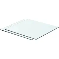 vidaXL Schappen 2 st 40x30 cm glas transparant