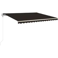 vidaXL Luifel automatisch uittrekbaar 450x350 cm antracietkleurig