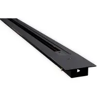 BES LED Spanningsrail - Prixa - 1 Fase - Inbouw - Aluminium - Zwart - 1 Meter