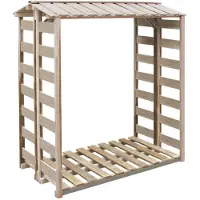 vidaXL Haardhoutopslag 150x90x176 cm geïmpregneerd grenenhout