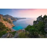 Overig Fotobehang Emerald Cove - Meerkleurig - 2,50m X 400cm
