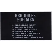 MD-ENTREE Droogloopmat BBQ Rules For Men 120 X 67 Cm