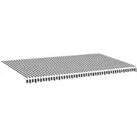 vidaXL Vervangingsdoek voor luifel 600x350 cm polyester antracietkleurig en wit