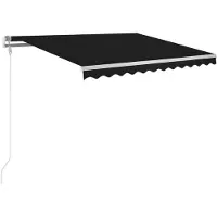 vidaXL Luifel automatisch uittrekbaar 300x250 cm antracietkleurig