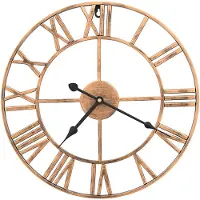 vidaXL Wandklok 40 cm metaal goudkleurig