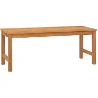 vidaXL Tuinbank 114 cm massief teakhout