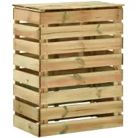 vidaXL Tuincompostbak gelat 80x50x100 cm geïmpregneerd grenenhout