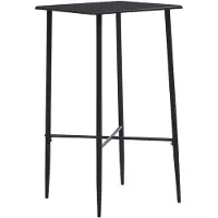 vidaXL Barkruk, zwart, 60 x 60 x 111 cm, MDF
